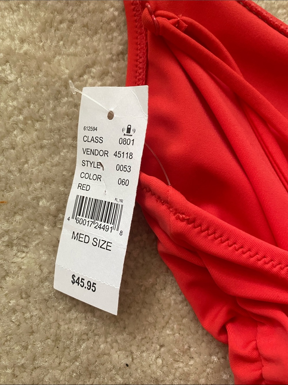 Pacsun red NWT one piece swimsuit size medium - Picture 5 of 7
